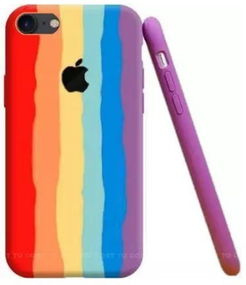 For Apple Iphone 7 / 8 Liquid Rainbow Silicone Case For Iphone 8 / Iphone 7  Back Cover - Phone Back Cover - - Phone - Phone - Camera - Redmi Note 11  Back Cover (Back Case Cover For Smartphone)
