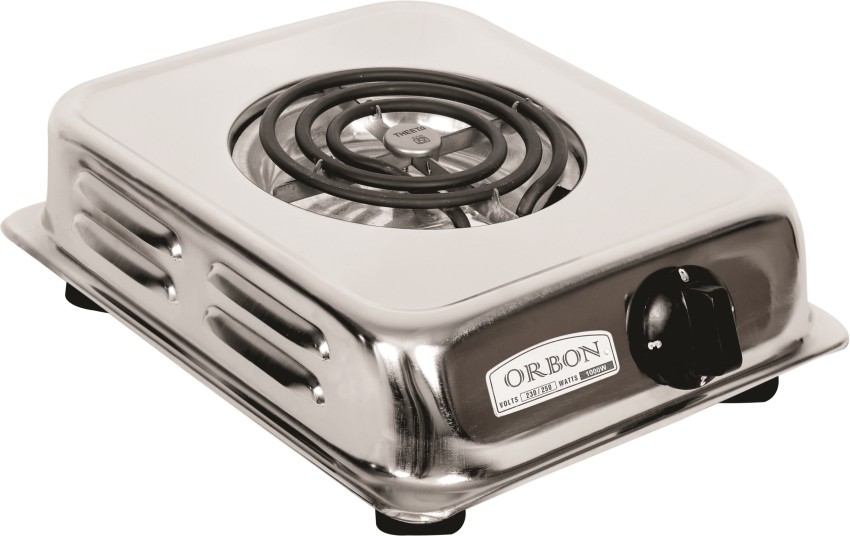 Electric Single Burner 1000W Portable 7 Inch Stainless Steel Hot