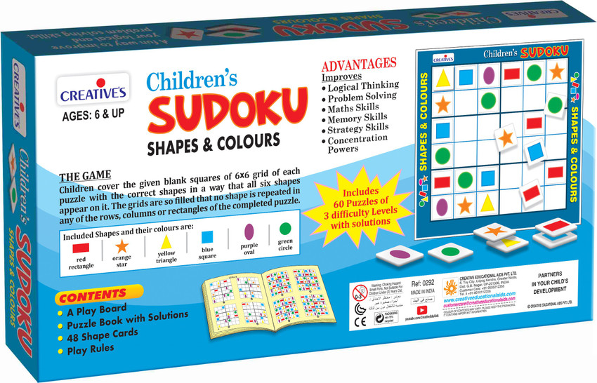 Buy 6x6 Sudoku 300 Games Answers Included Online in India 