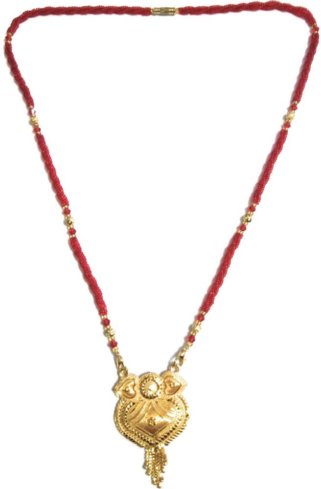 Red sale mangalsutra design