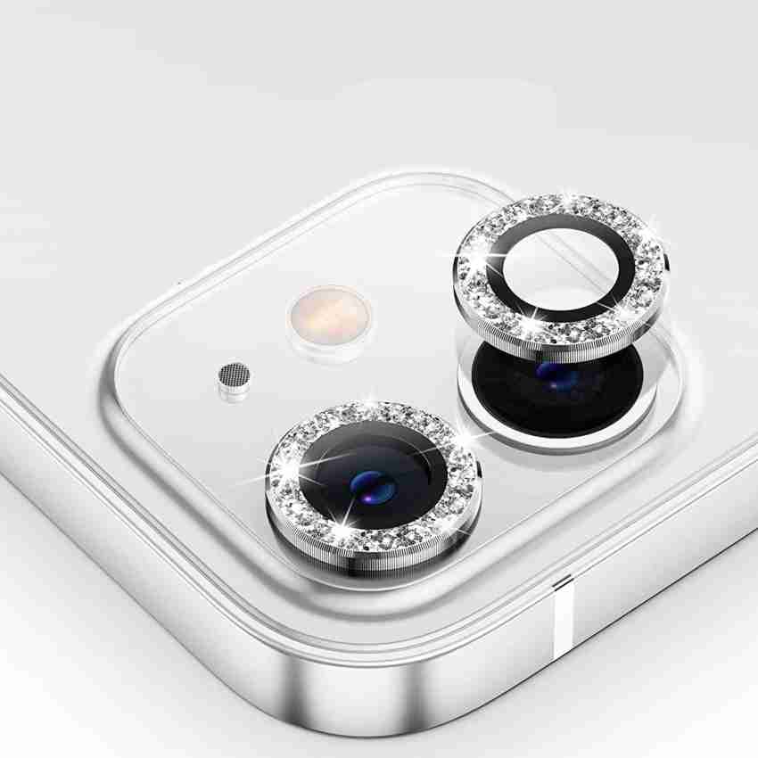 Glitter Diamond Lens Ring Camera Film For iPhone 13 Pro Max 11 Pro 12 Mini  Lens Screen Protector Tempered Glass Metal Ring Cover