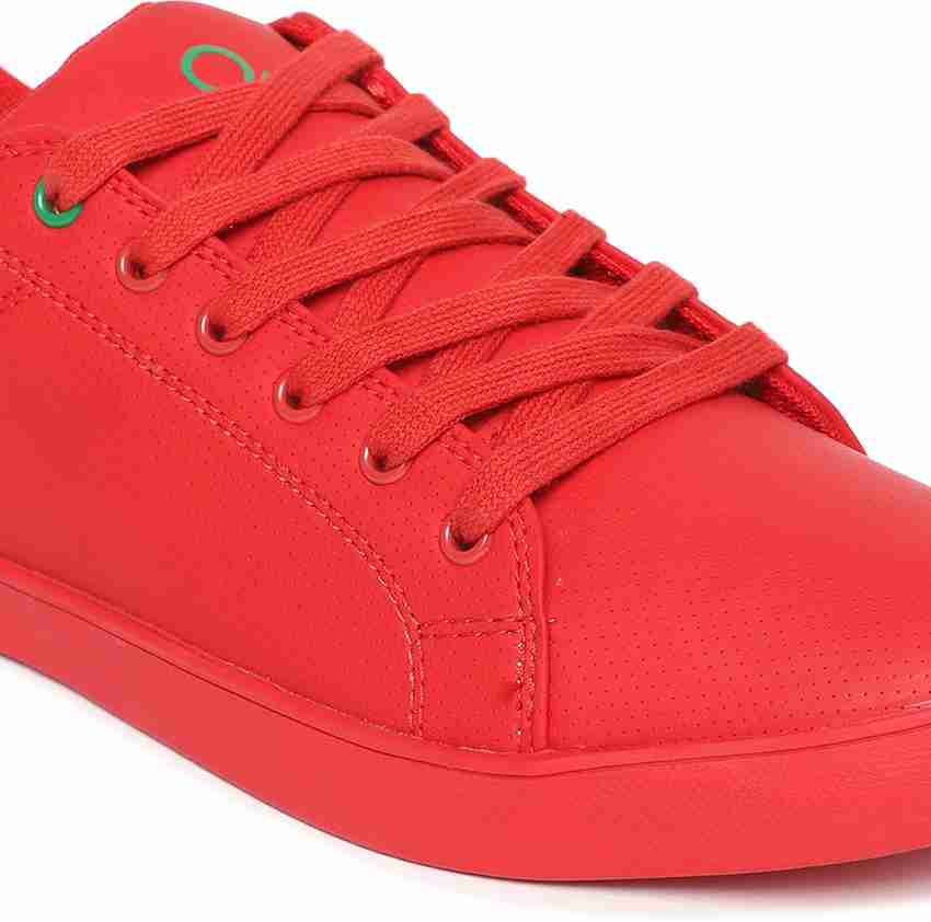 United colors of benetton red shoes cheap