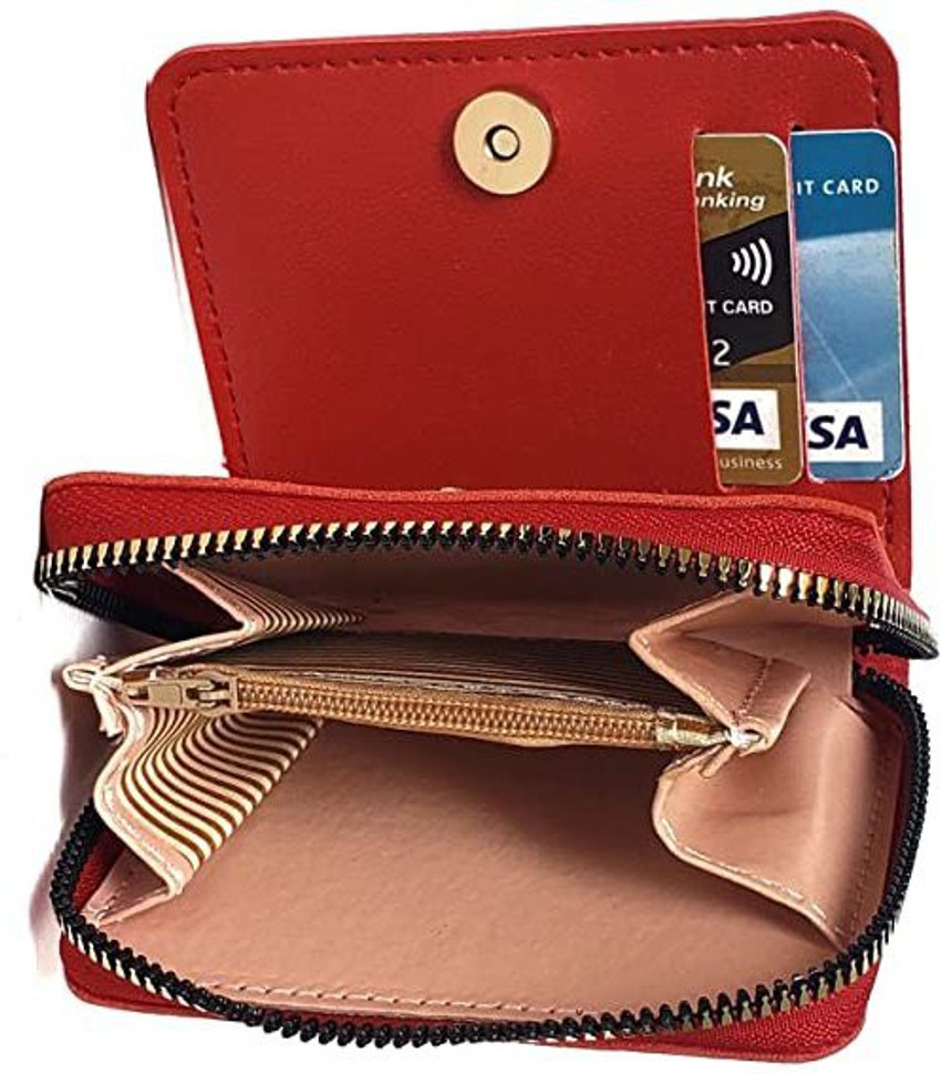 ShesCollection Girls Casual Red Artificial Leather Wallet Red Price in India Flipkart