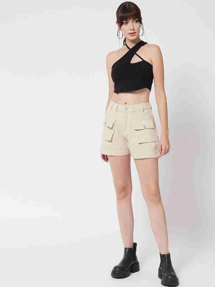 Buy online Black Denim Hot Pants from Skirts & Shorts for Women by River Of  Design for ₹649 at 50% off