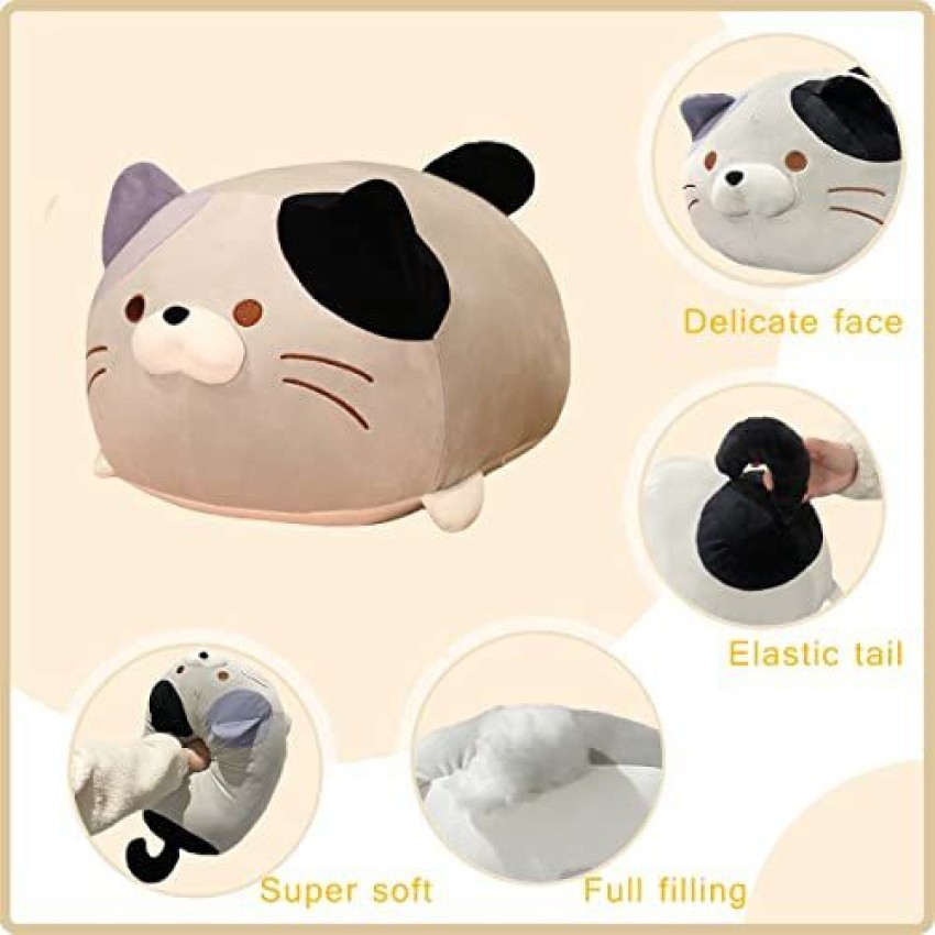 Fluffy Animal Face Pillow Plushie