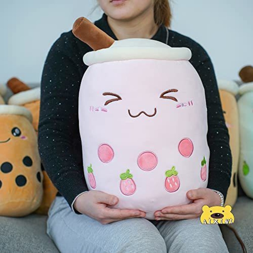 AIXINI 19.6 inch Boba Stuffed Plushie Bubble Tea Plush Pillow