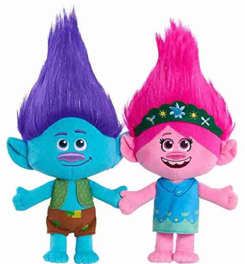 Just Play Trolls World Tour Poppy Branch Friendship Plush 2 Pack