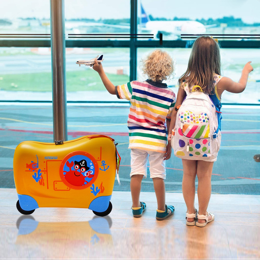AMERICAN TOURISTER Skittle NXT Trolly Bag for Kids Cabin Suitcase 4 Wheels 19 inch Sub Yellow Price in India Flipkart