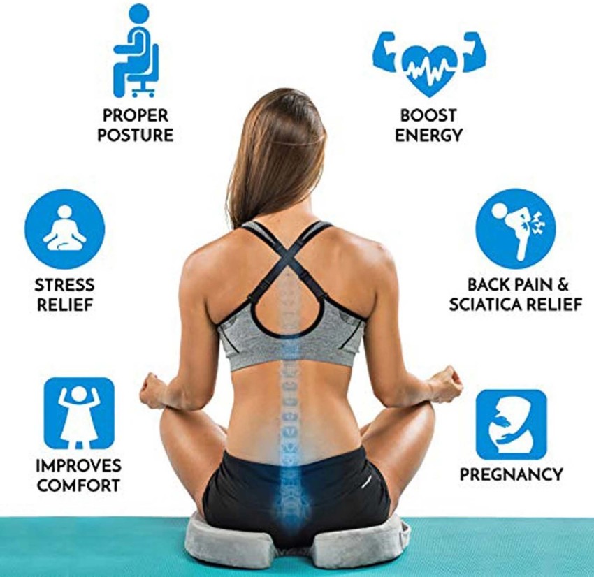Buy Frido Ultimate Coccyx Seat Cushion with Cooling Effect & Memory Foam, Orthopedic Design for Tailbone & Lower Back Pain, Sciatica, Muscular  Stress