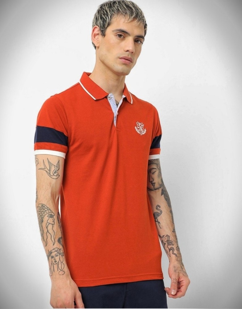 TEAMSPIRIT Striped Men Polo Neck Orange T Shirt Buy TEAMSPIRIT Striped Men Polo Neck Orange T Shirt Online at Best Prices in India Flipkart