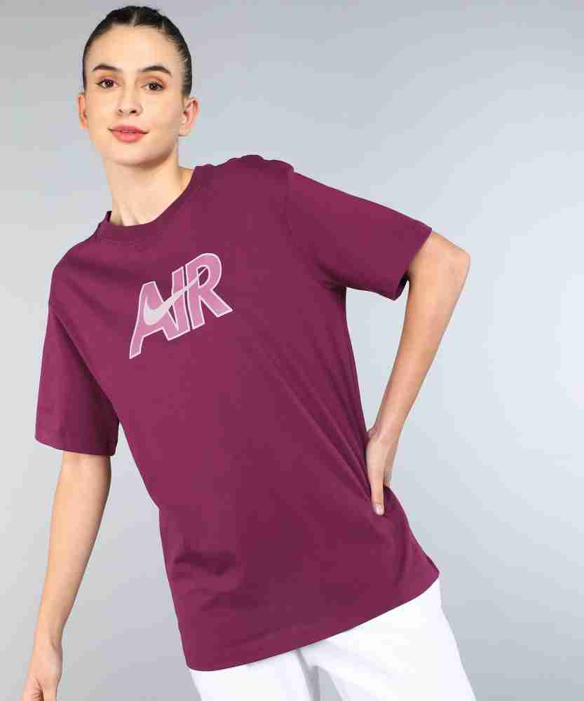 Maroon nike outlet shirt women's