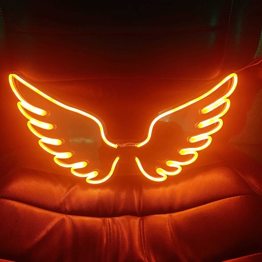 Sameer Graphics Neon LED Sign Wings Design for Home Decor, Living Room,  Wall Decor, Gifts etc. Night Lamp Price in India - Buy Sameer Graphics Neon LED  Sign Wings Design for Home