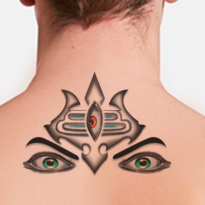 Shiva Tattoo Studio Gwalior - 3d Shiva lingam tattoo with trishul and third  eye Make by artist:- Prathvi Raj wadhwani #shiva_tattoo_studio If you want  to make tattoos on your body pls contact