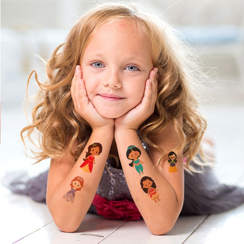 voorkoms Princess Doll Barbie Waterproof For Kids Girls Temporary Tattoo   Price in India Buy voorkoms Princess Doll Barbie Waterproof For Kids Girls  Temporary Tattoo Online In India Reviews Ratings  Features 
