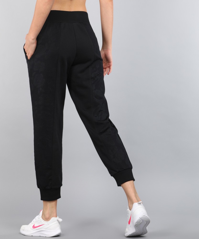 NIKE Self Design Women Black Track Pants