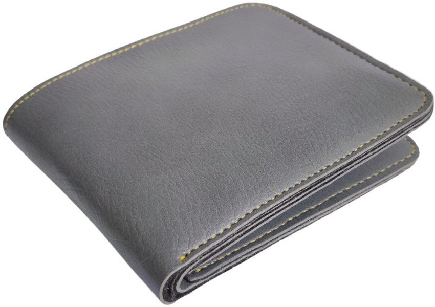THE Bling STORES Men Casual Grey Genuine Leather Wallet Grey Price in India Flipkart