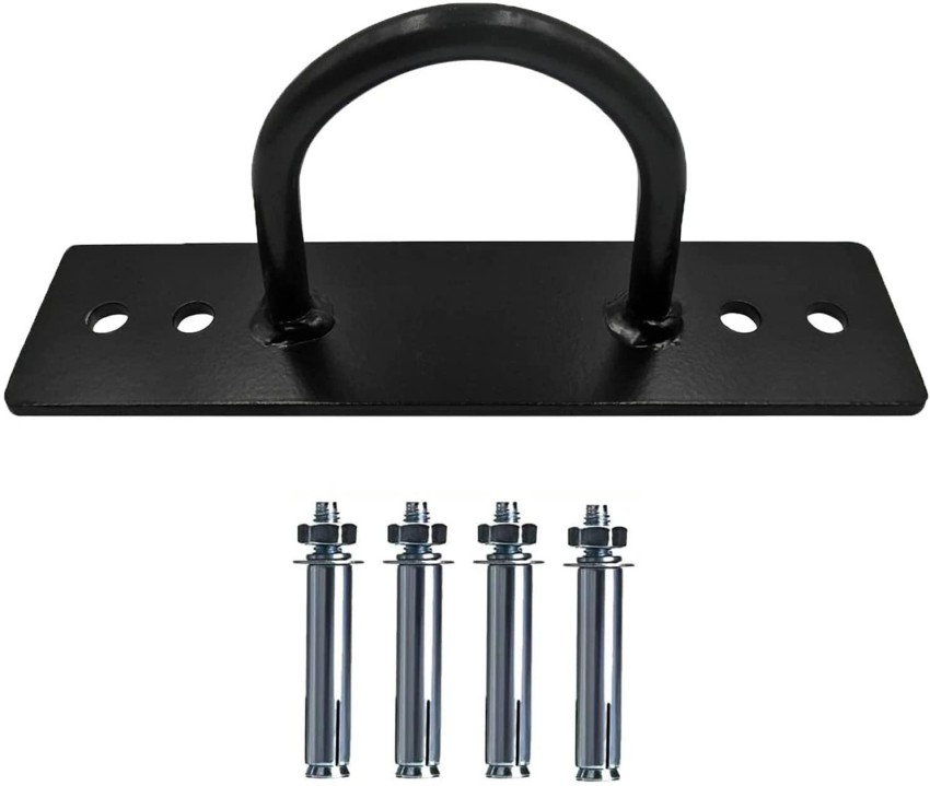 Fitness India Wall & Ground Anchor Heavy Steel Hook Kit for Battle