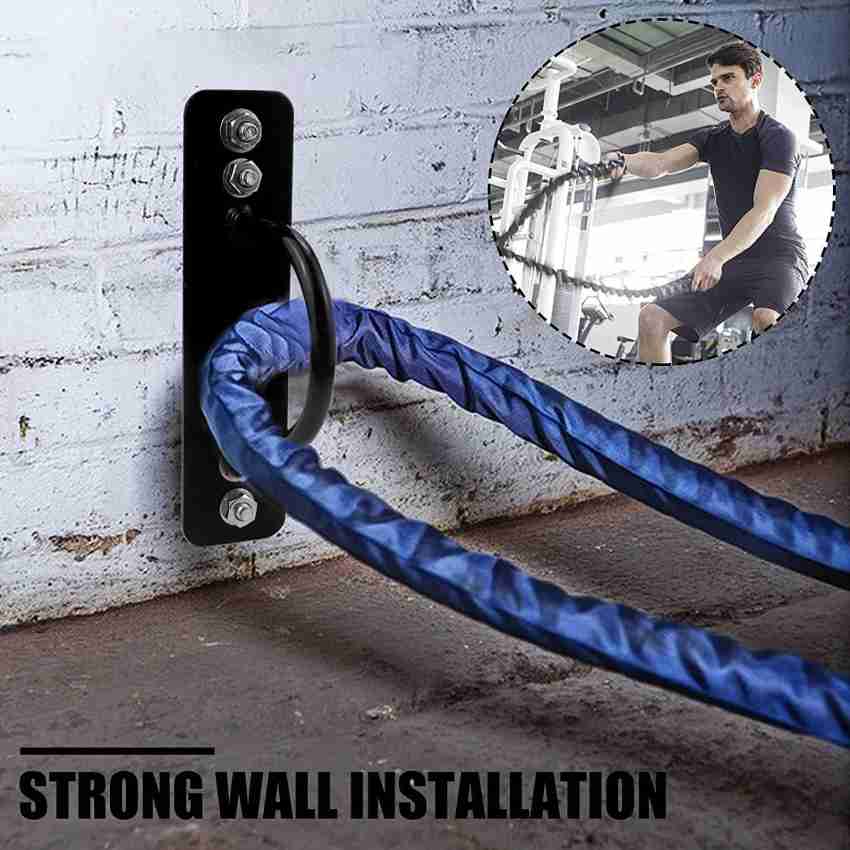 Fitness India Wall & Ground Anchor Heavy Steel Hook Kit for Battle
