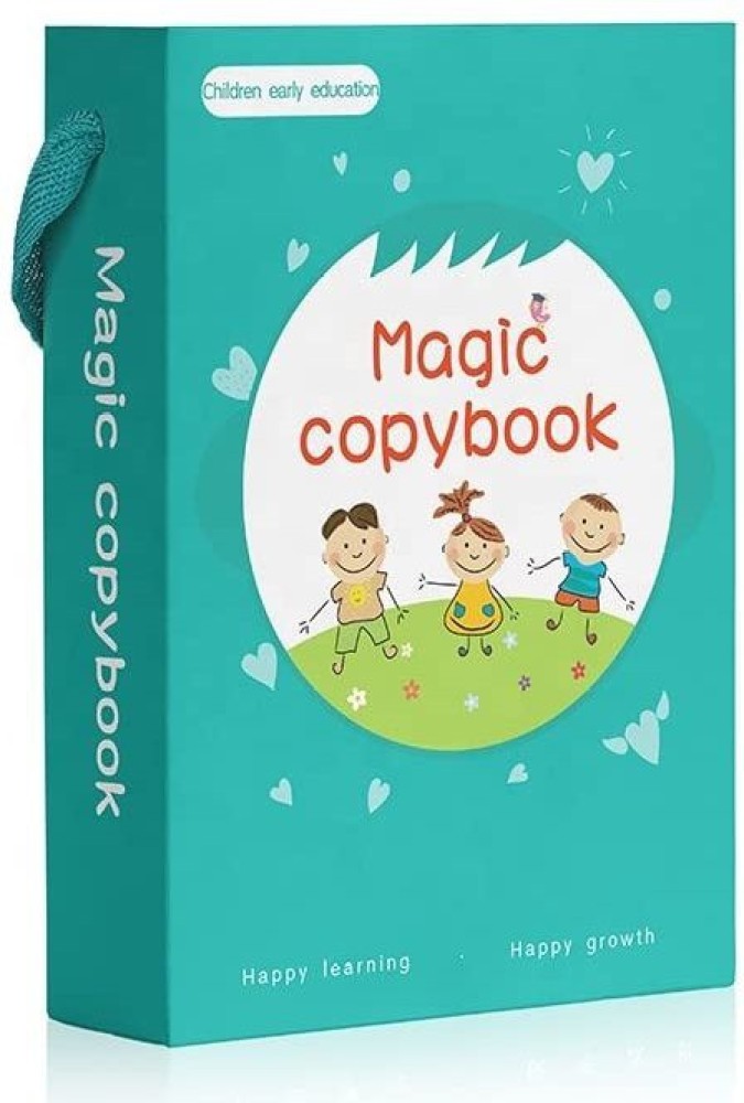 4 Pack Large Magic Practice Copybook for Kids,Reusable Handwriting  Workbook,Grooves Calligraphy Practice for Preschoolers,Pen Control Writing  Skill