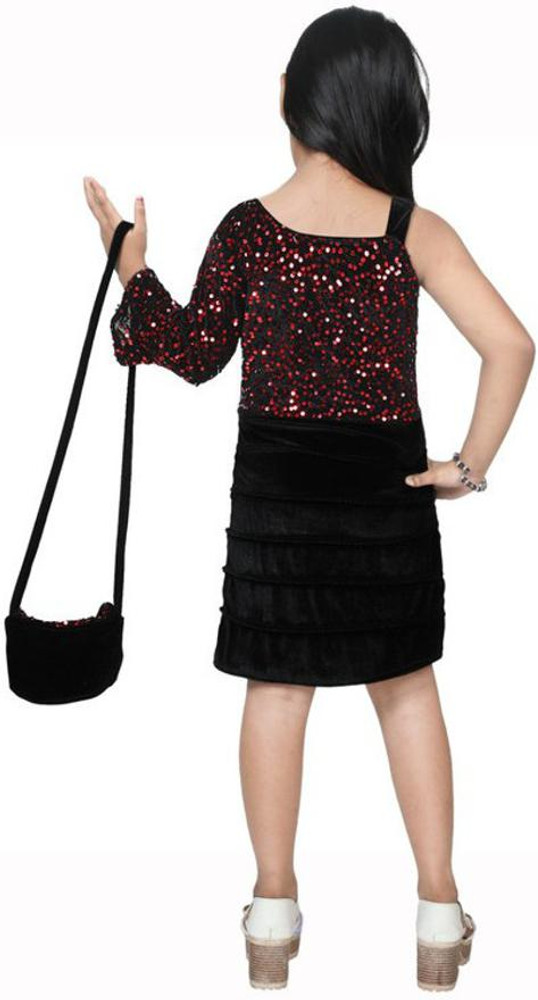 Zara girls black dress discount