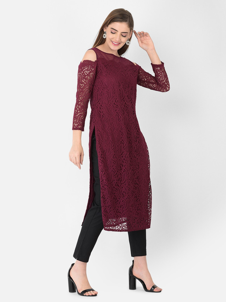 Ojjasvi Women Self Design Straight Kurta Buy Ojjasvi Women Self