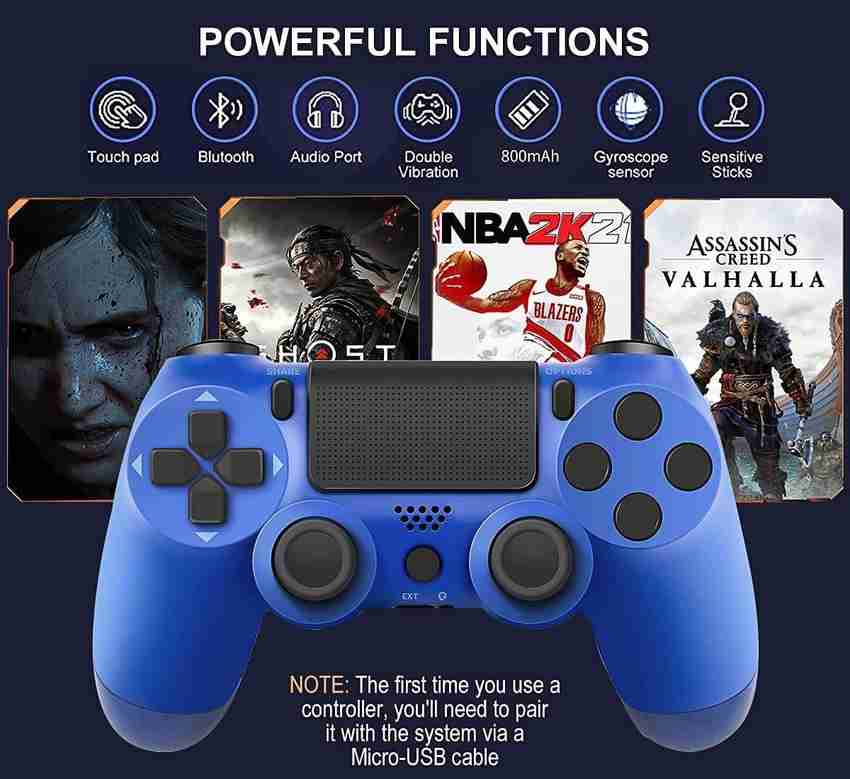 RS ENTERPRISES PS4 WIRELESS CONTROLLER DUAL VIBRATION JOYSTICK FOR