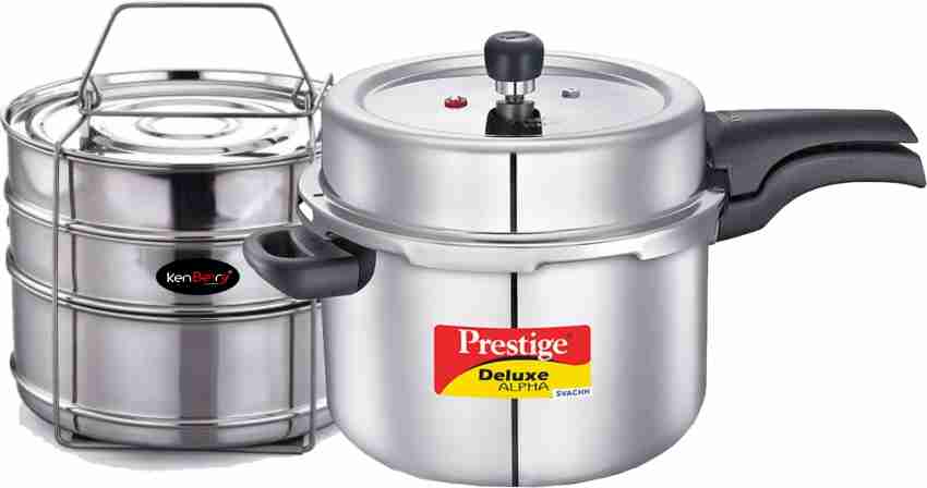 Prestige 10-Liter Deluxe Alpha Induction Base Stainless Steel