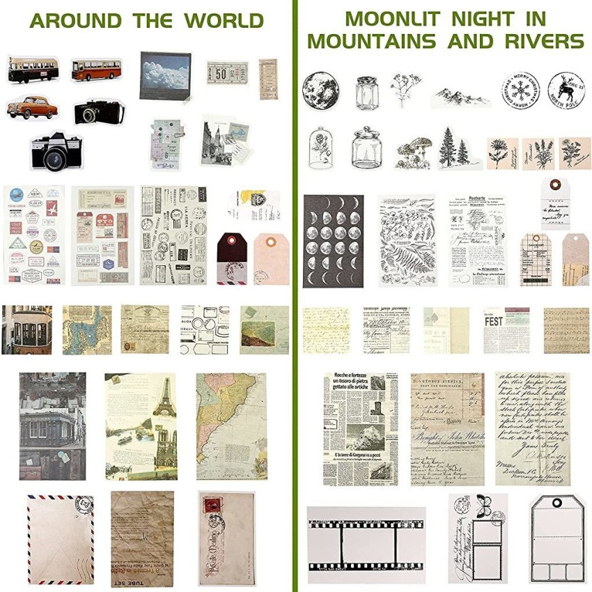 Vintage Scrapbooking Stickers Diary