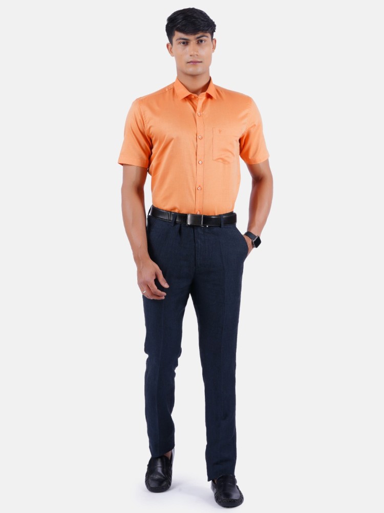 Navy Dress Pants with Orange Tshirt Outfits For Men 5 ideas  outfits   Lookastic