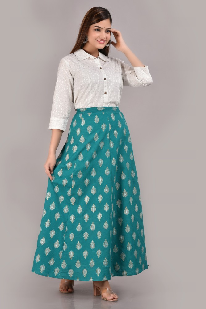 Flipkart long skirt outlet and top