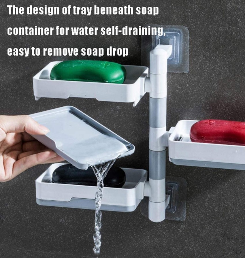 Dropship 3pcs Bar Soap Holder; Shower Soap Holder; Self Draining