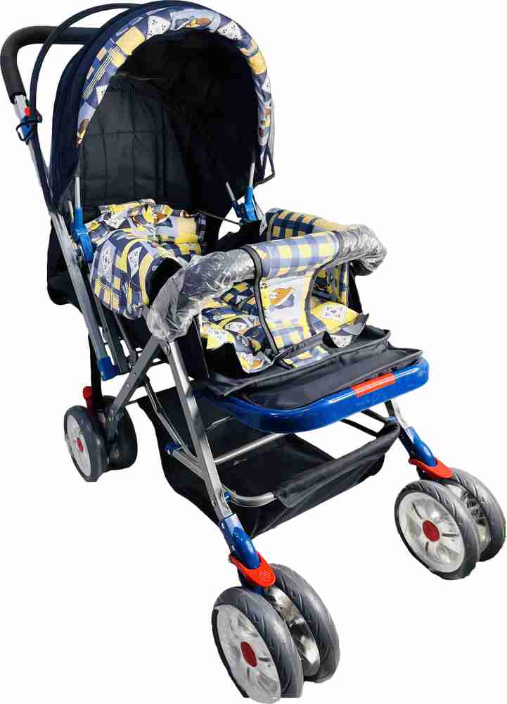 Baby stroller with food tray clearance