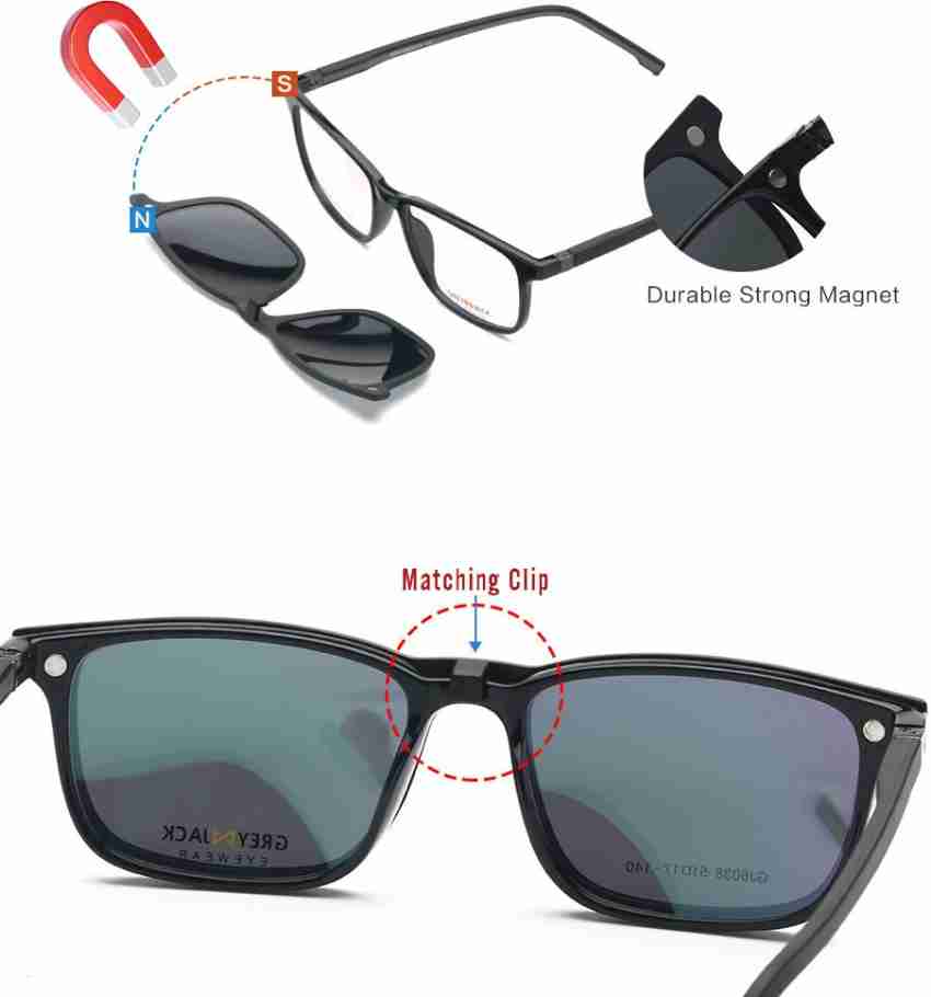 Buy Grey Jack Spectacle Sunglasses Clear For Men & Women Online @ Best  Prices in India