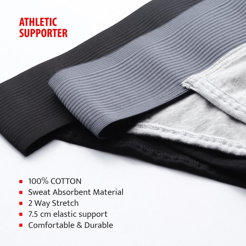 Men Athletic Gym Cotton Stretchable Supporter with Cup Pocket for