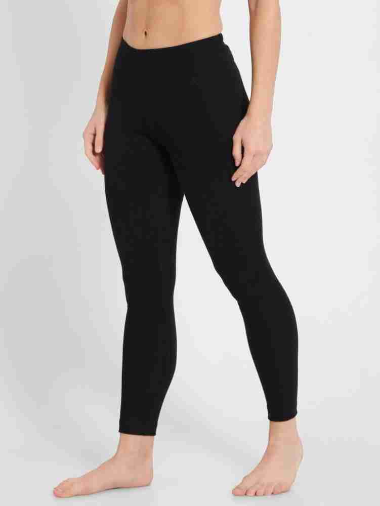 Jockey Women's Concealed Elastic Waistband Thermal Leggings 2520 White –  Online Shopping site in India