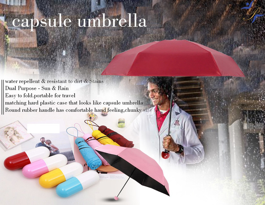Zhola Capsule Umbrella For Rainy Season Small Umbrella For