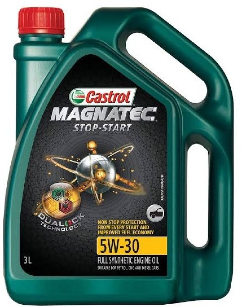 Castrol MAGNATEC STOP-START 5W-30 Full Synthetic Engine Oil for Petrol,  Diesel and CNG Cars 3L : : Car & Motorbike