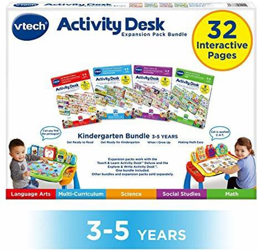 VTECH Activity Desk 4 in 1 Kindergarten Expansion Pack Bundle for