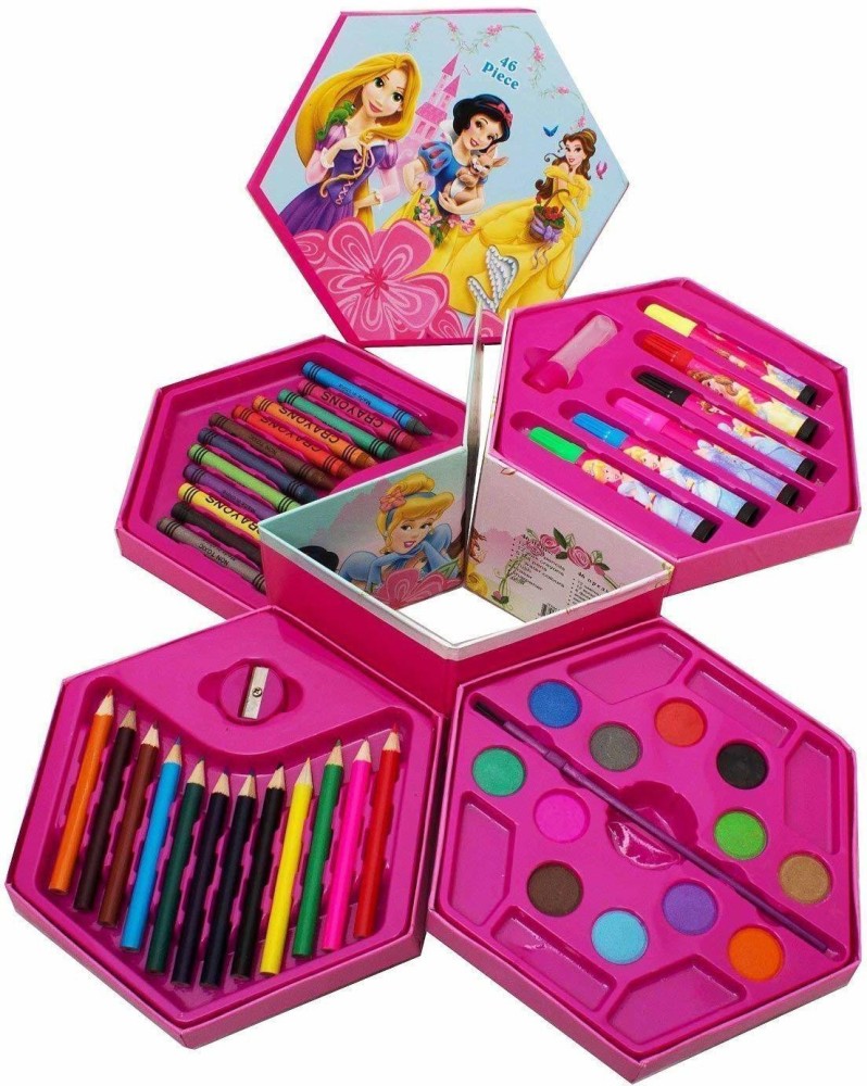 Drawing Set for Kids 46 Pcs Art Set with Color Box