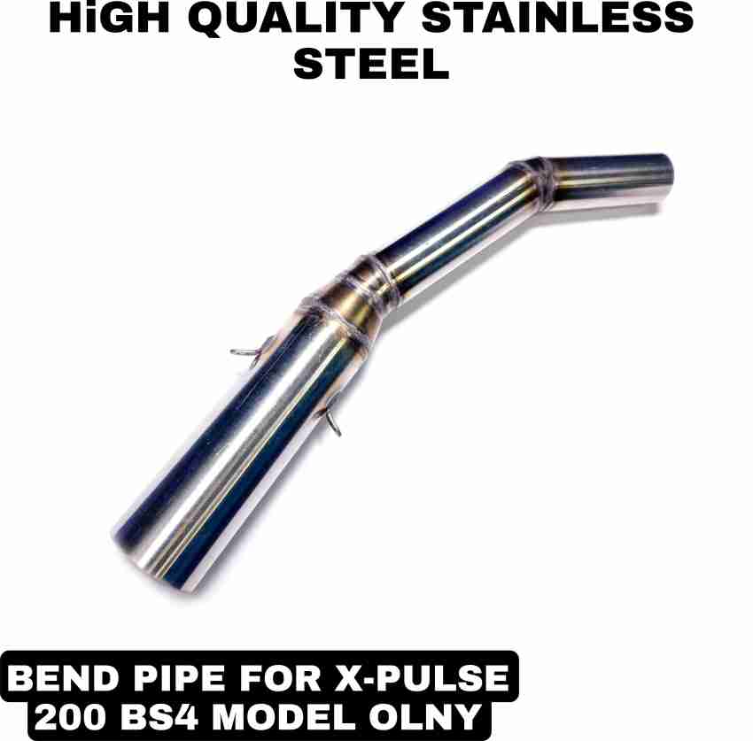 ASRYD Bend Pipe Link Exhaust Pipe Compatible for Hero Xpulse Bs4