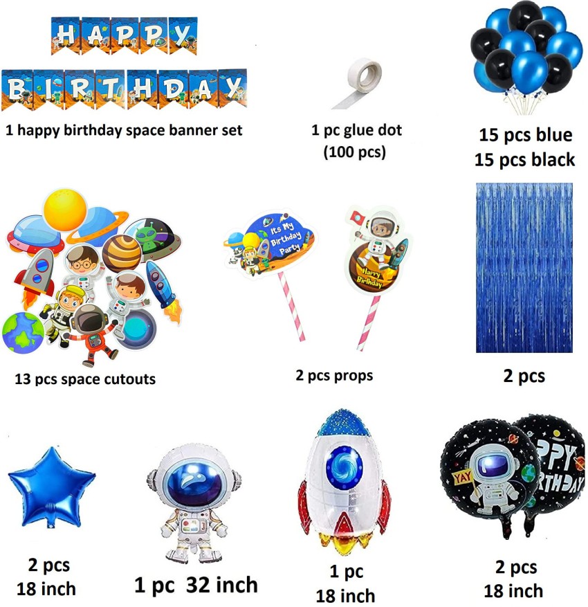 Outer Banks Birthday Decorations, 52 Pcs Outer Banks Party Supplies  Including Banners, Cake Topper, Cupcake Toppers, Balloons, Hanging Swirls