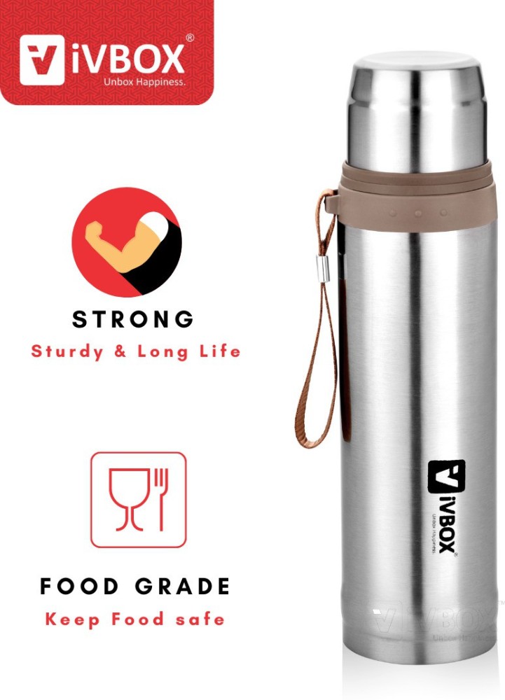 Stainless Steel Sports Water Bottle I Push Button Cap (750 ml)