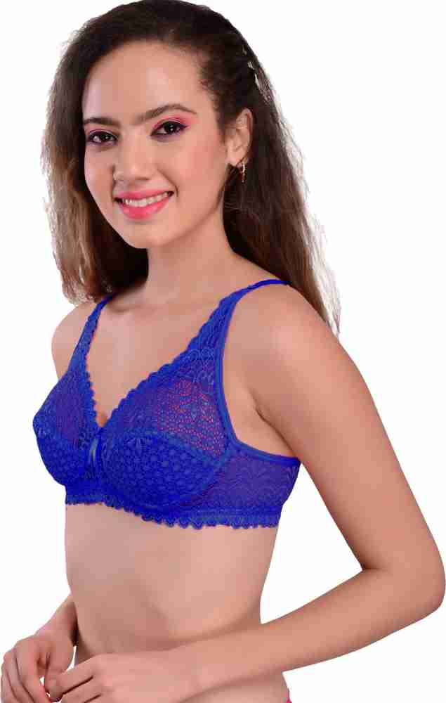 Buy VIRAL GIRL WOMEN'S SATIN LYCRA IMPORTED NET BLUE BRA AND PANTY SET  Online @ ₹599 from ShopClues
