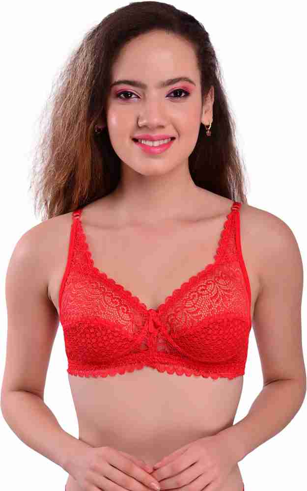 Buy StyFun Women Padded Lace Cotton Non Wired Full Coverage T