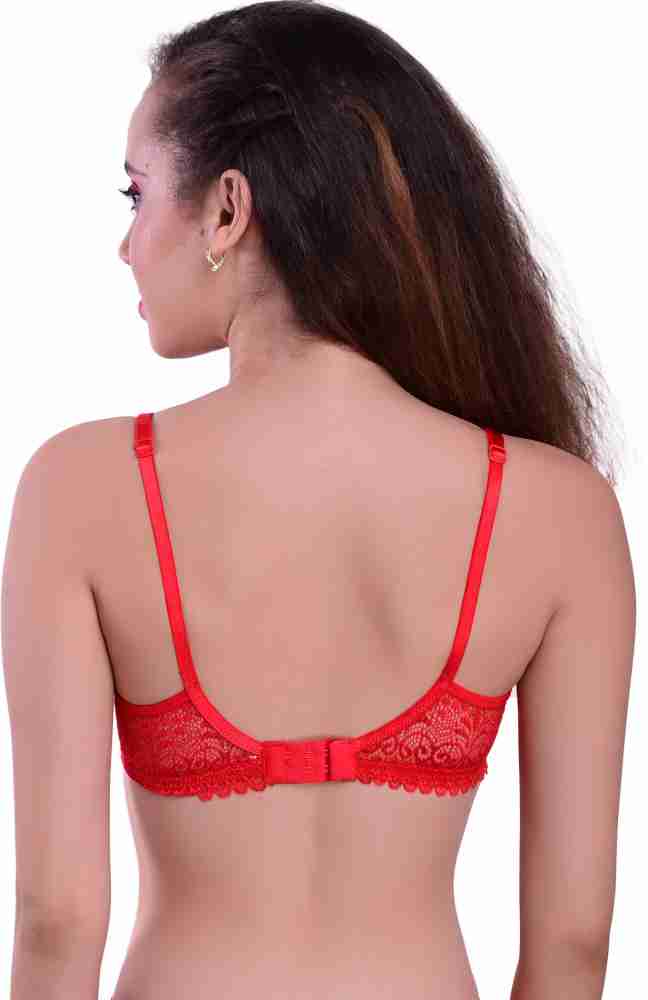 Lycra Cotton Non-Padded Girls Sexy Bra, Red at Rs 799/piece in Ahmedabad