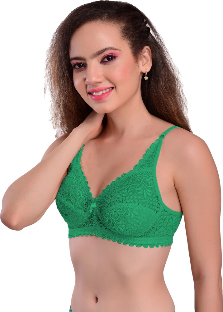 Buy Multicoloured Womens Fancy Net Bra Pack Of 2 Online In India