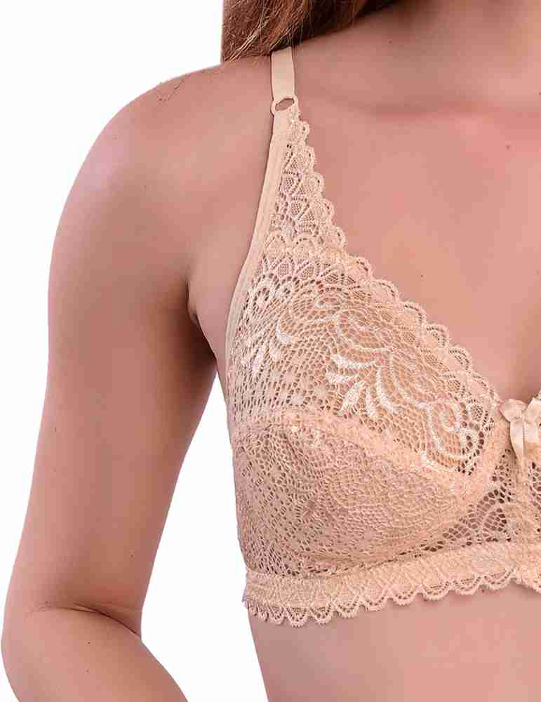 Buy Styfun Women Padded Lace Cotton Non Wired Full Coverage T
