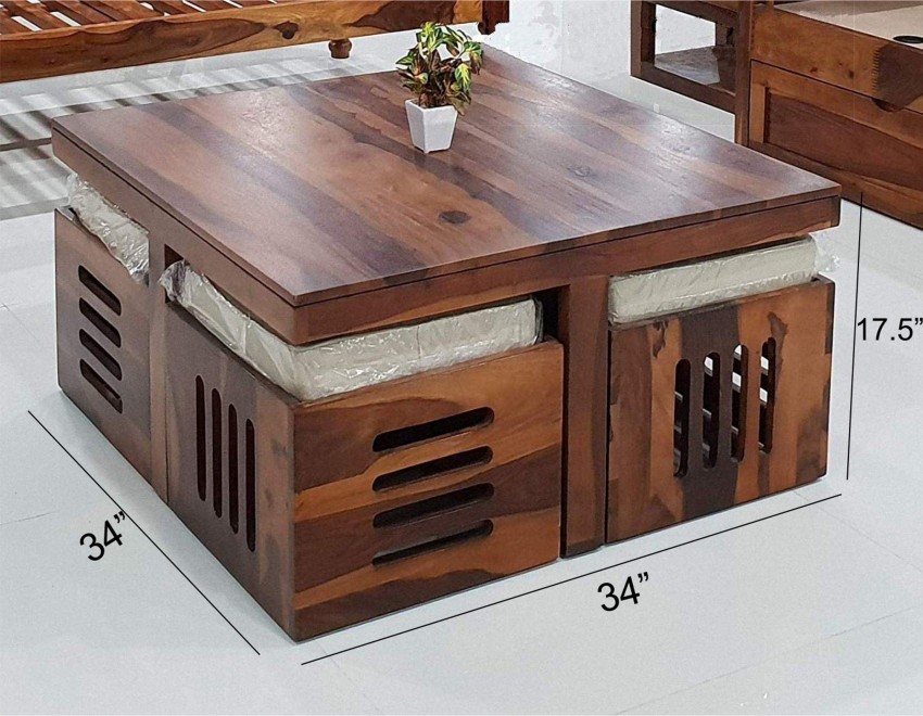 Kendalwood Furniture Premium Quality 4 Stool Coffee Table Center