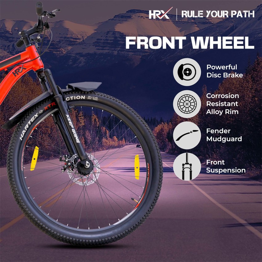 HRX Predator with Front Suspension and Dual Disc Brakes 85 Assembled 27.5 T Mountain Cycle