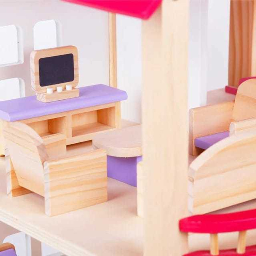 Brainbox Games Wooden Barbie Doll House Big Size Wooden Barbie